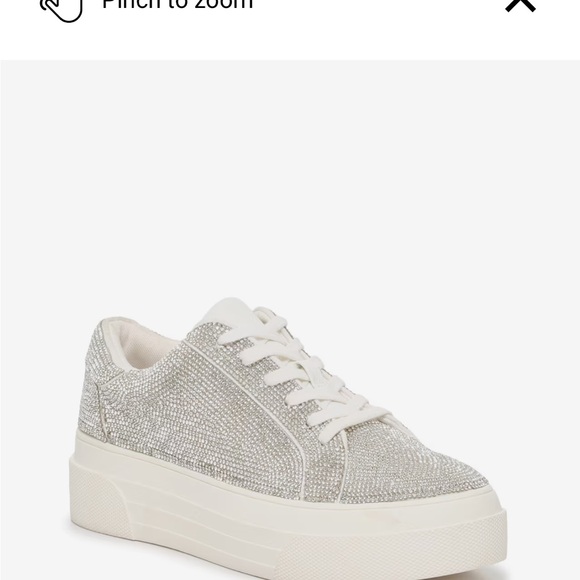 Jessica Simpson Cherello Rhinestone Platform Sneaker - Picture 6 of 6